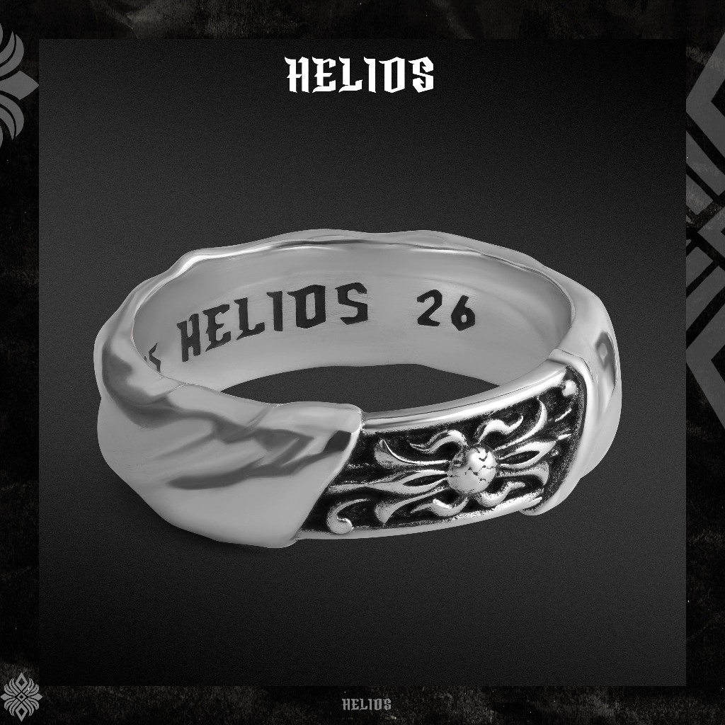 Nhẫn Tide Helios Black Silver