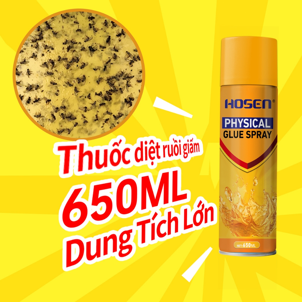 【COD】Keo Bẫy ruồi vàng chai 650ml thế hệ mới-Kiểm soát vật lý ruồi giấm