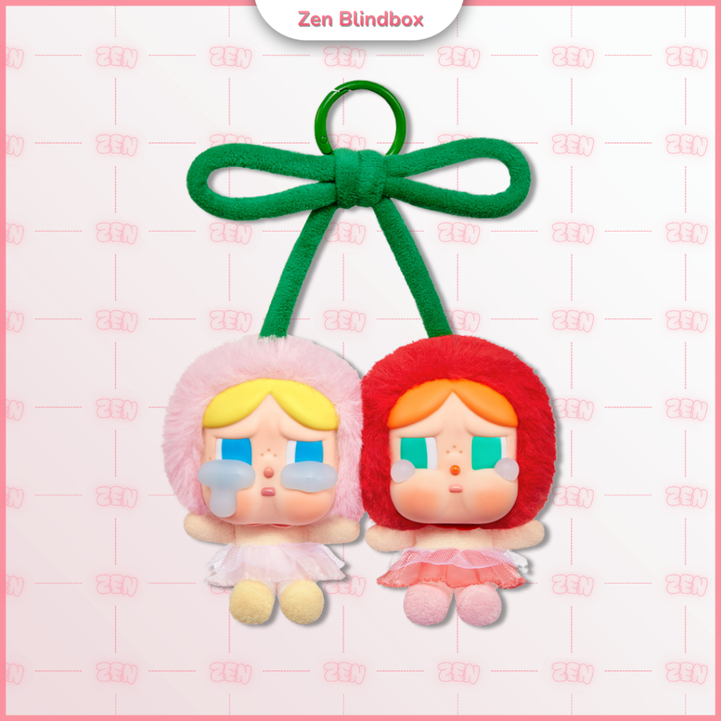[CHÍNH HÃNG] Crybaby Crying For Love Móc Khóa Gấu Bông Crybaby Cherry