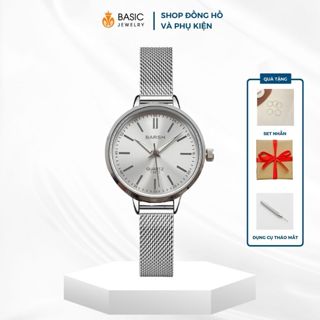 Đồng Hồ Đeo Tay Nữ Barsh DH61 Mặt Tròn Phong Cách Thanh Lịch Dành Cho Tay Nhỏ Basic Jewelry