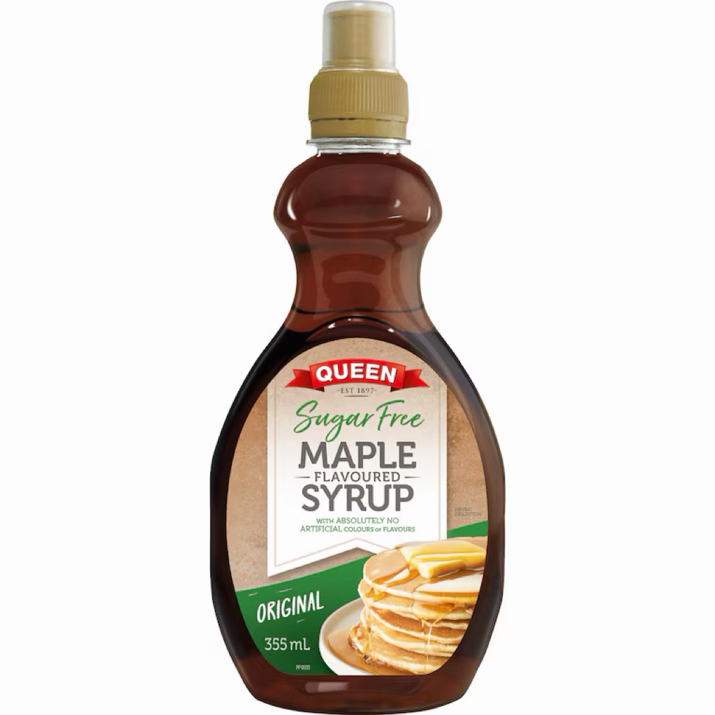 Siro lá phong không đường Queen Maple Syrup Flavored Vị Nguyên Bản 355ml