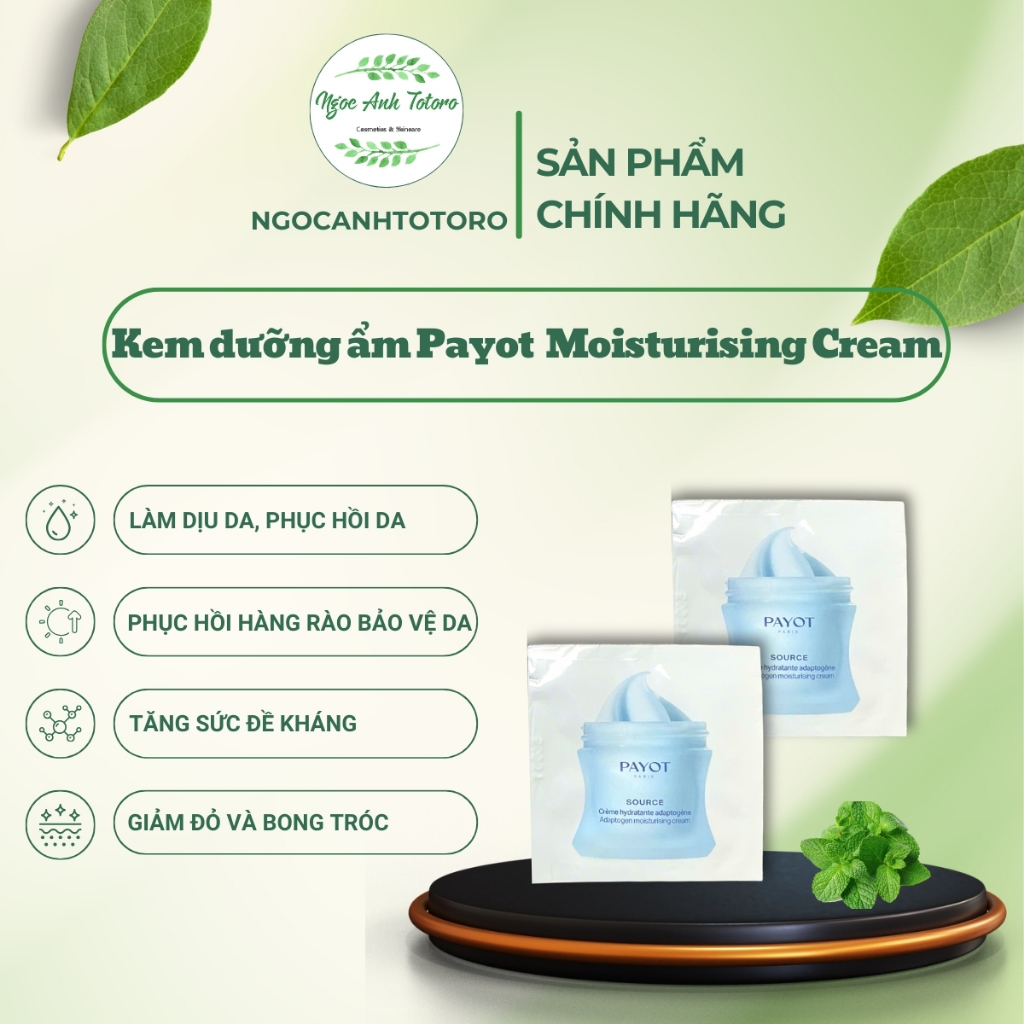 Kem Dưỡng Ẩm Payot Source Adaptogen Moisturising Cream Sample Cấp Ẩm Hằng Ngày Cho Da Mềm Mịn