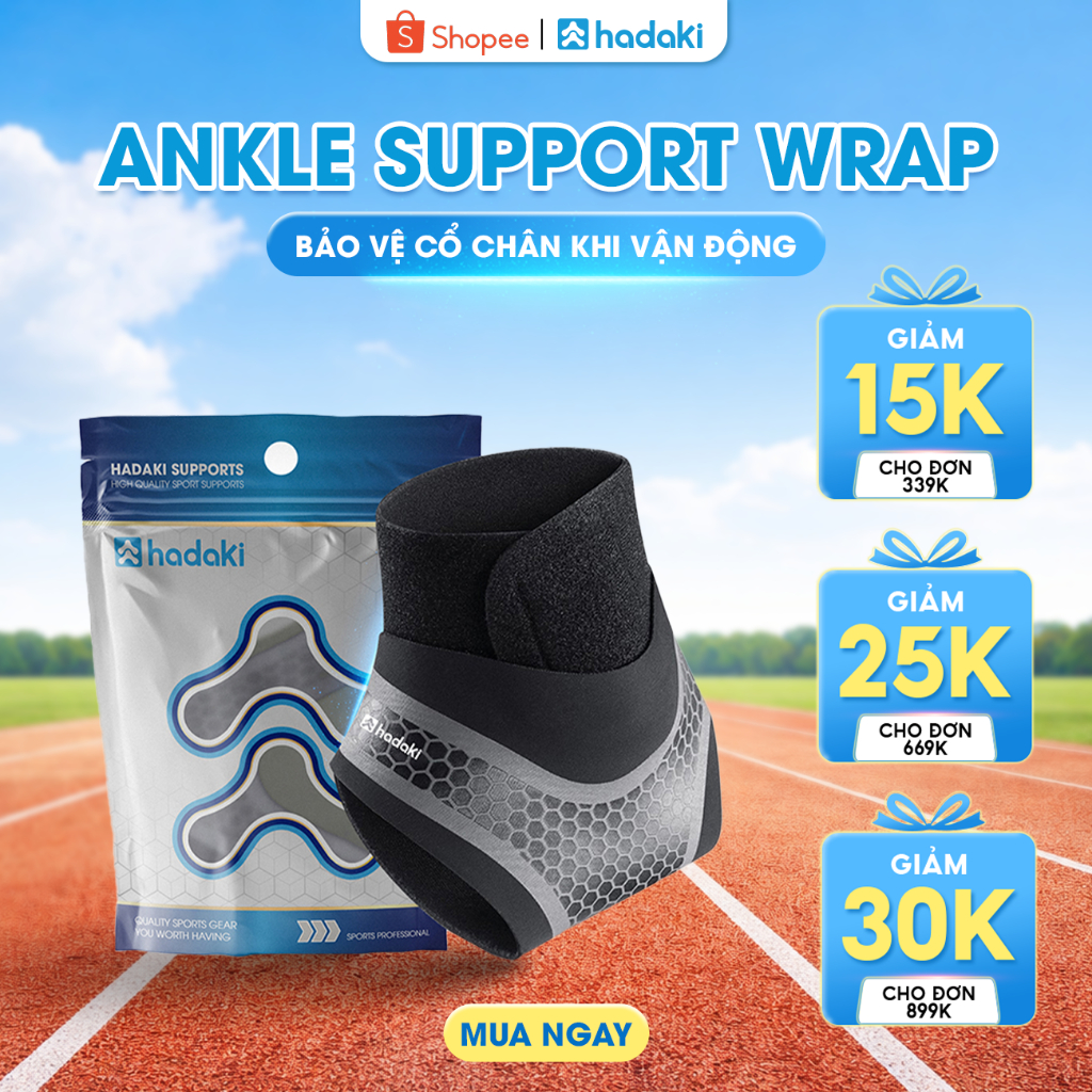 Băng Quấn Cổ Chân HADAKI Mỏng Nhẹ Thoáng Khí – Bảo Vệ Cổ Chân, Chống Bong Gân, Lật Cổ Chân Khi Vận Động Thể Thao