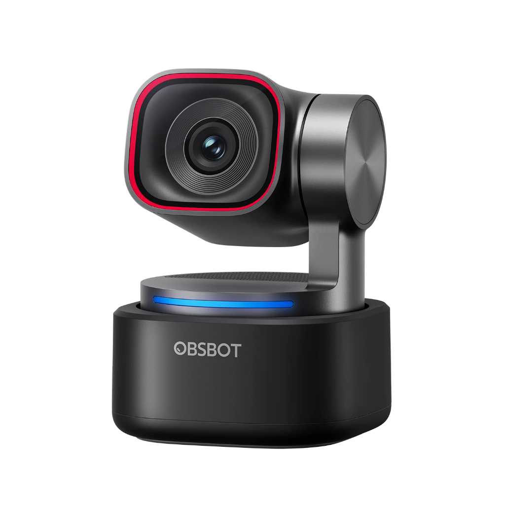 OBSBOT Tiny 3 4K AI Webcam – PTZ Tracking, Cảm Biến 1/1.28”, Tri Mic, HDR 120FPS, Voice & Gesture