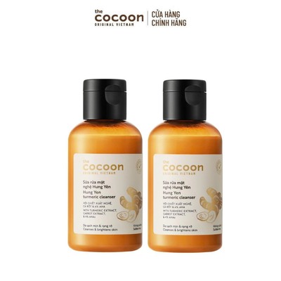 [MUA 2 GIẢM 37%] Combo 2 Sữa rửa mặt nghệ Hưng Yên Cocoon 140ml