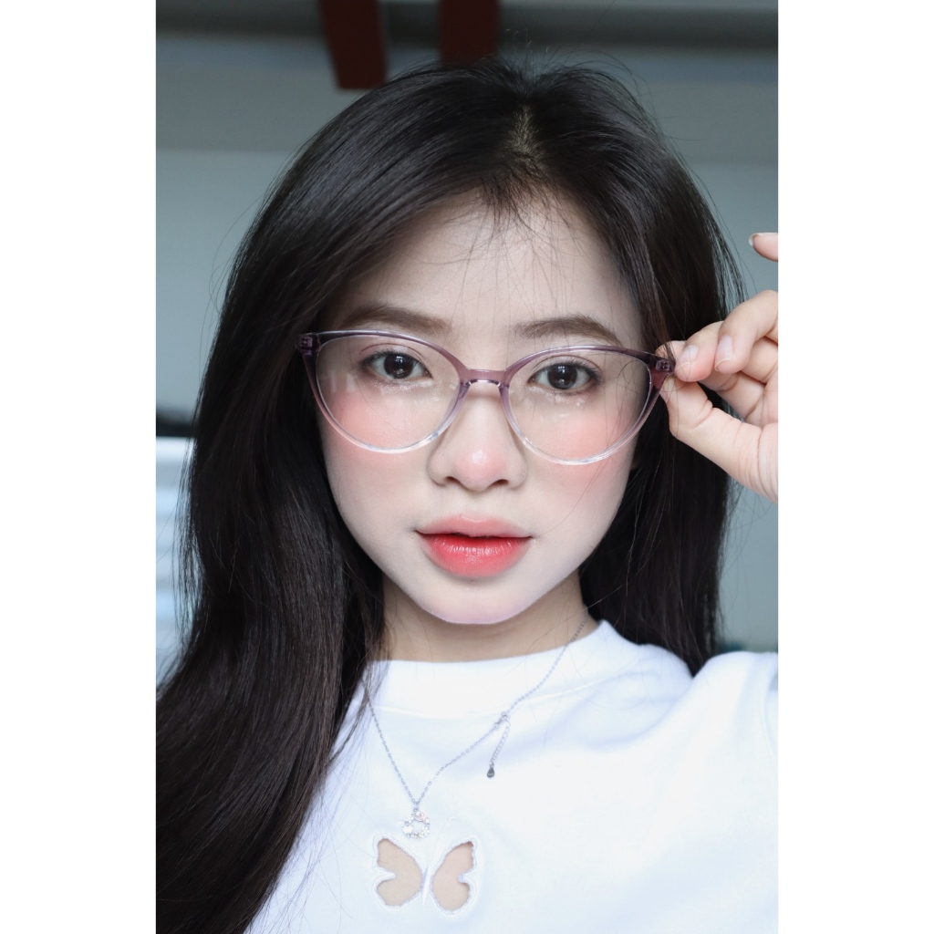 Kính Mắt Mèo Nâu HMK Eyewear Nhựa Nhiều Màu Thời Trang Nữ Lắp Được Cận -MM30327 x ECMM5016 x MM32018 | BigBuy360 - bigbuy360.vn