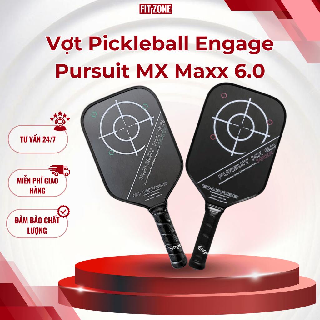 Vợt Pickleball Engage Pursuit MX Maxx 6.0 Chính Hãng – Chuẩn USAPA, Tối Ưu Kiểm Soát Cho Người Chơi 