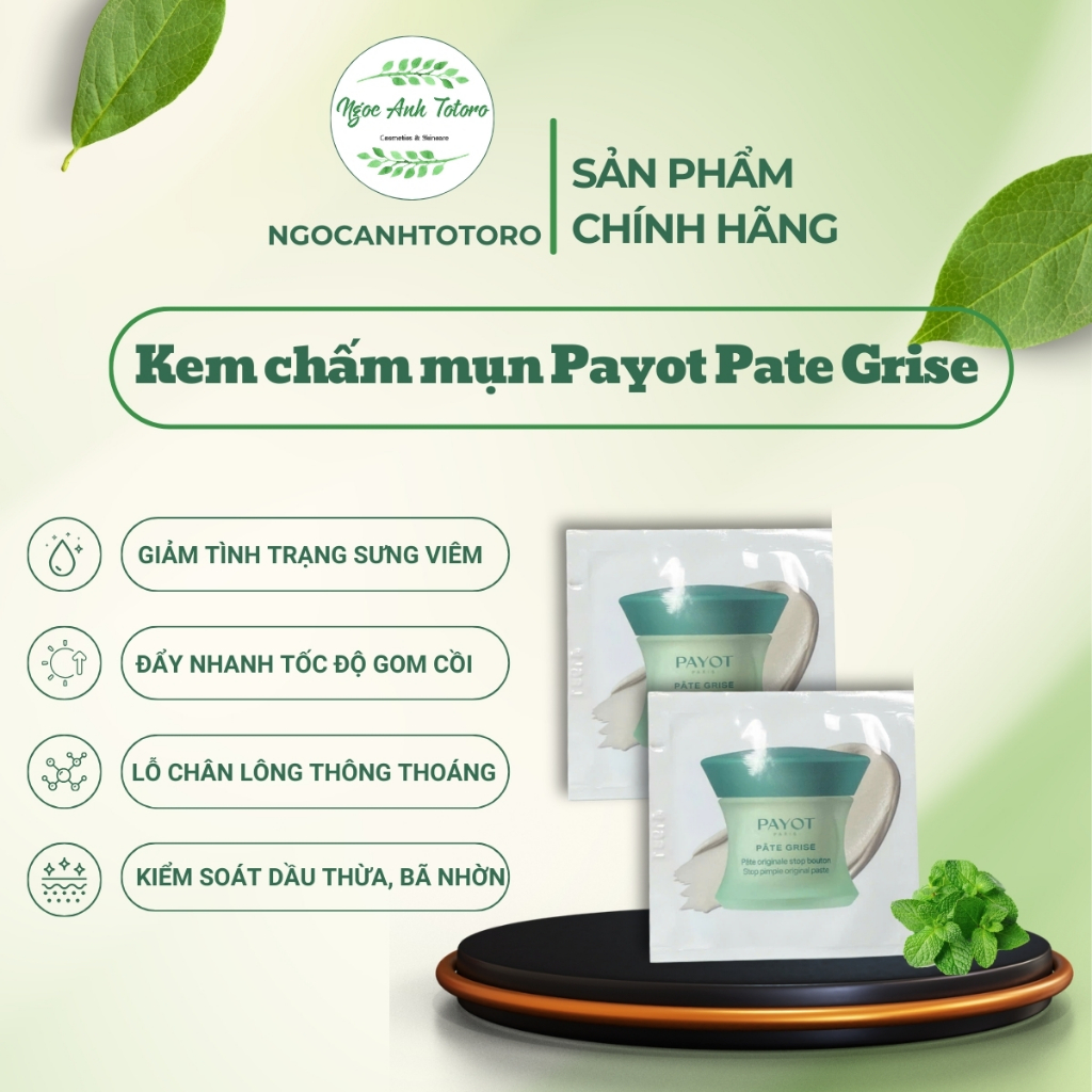 Kem Chấm Mụn Chăm Sóc Da Payot Pate Grise Pâte Originale Stop Bouton Sample