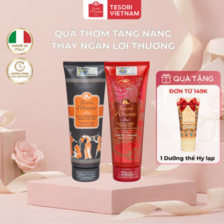 Sữa tắm nước hoa Tesori d'Oriente tuýp 250ml - 25ml - Thơm lâu Lưu Hương Đến 8H, Dưỡng ẩm, Mịn da. Nhập Khẩu Italy