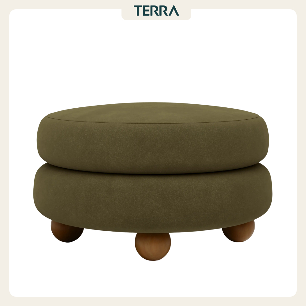 Ivan Storage Ottoman Terra Home – Đôn Lưu Trữ Nhung Cao Cấp Phong Cách Nghệ Thuật