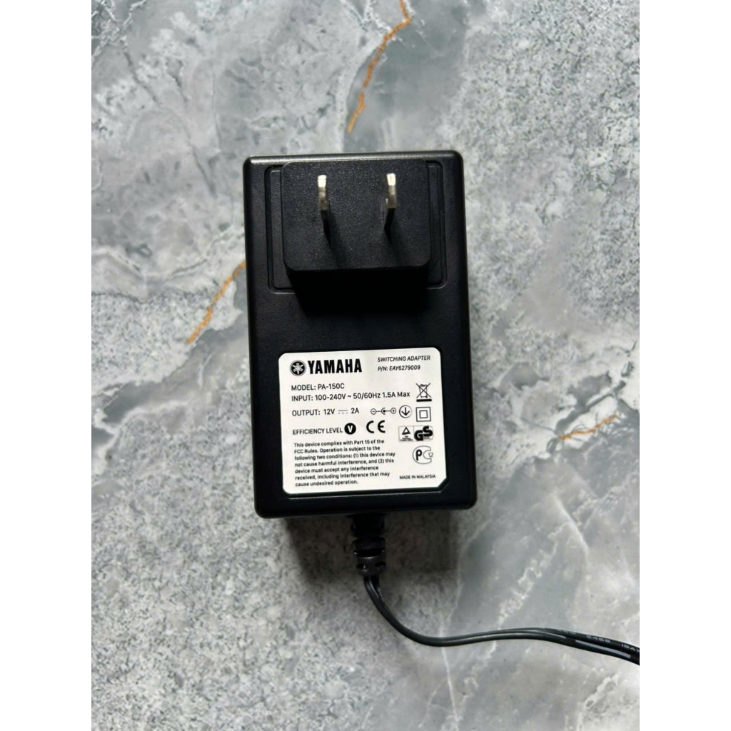 Dây nguồn đàn Piano Yamaha P125 12V bản gốc Yamaha