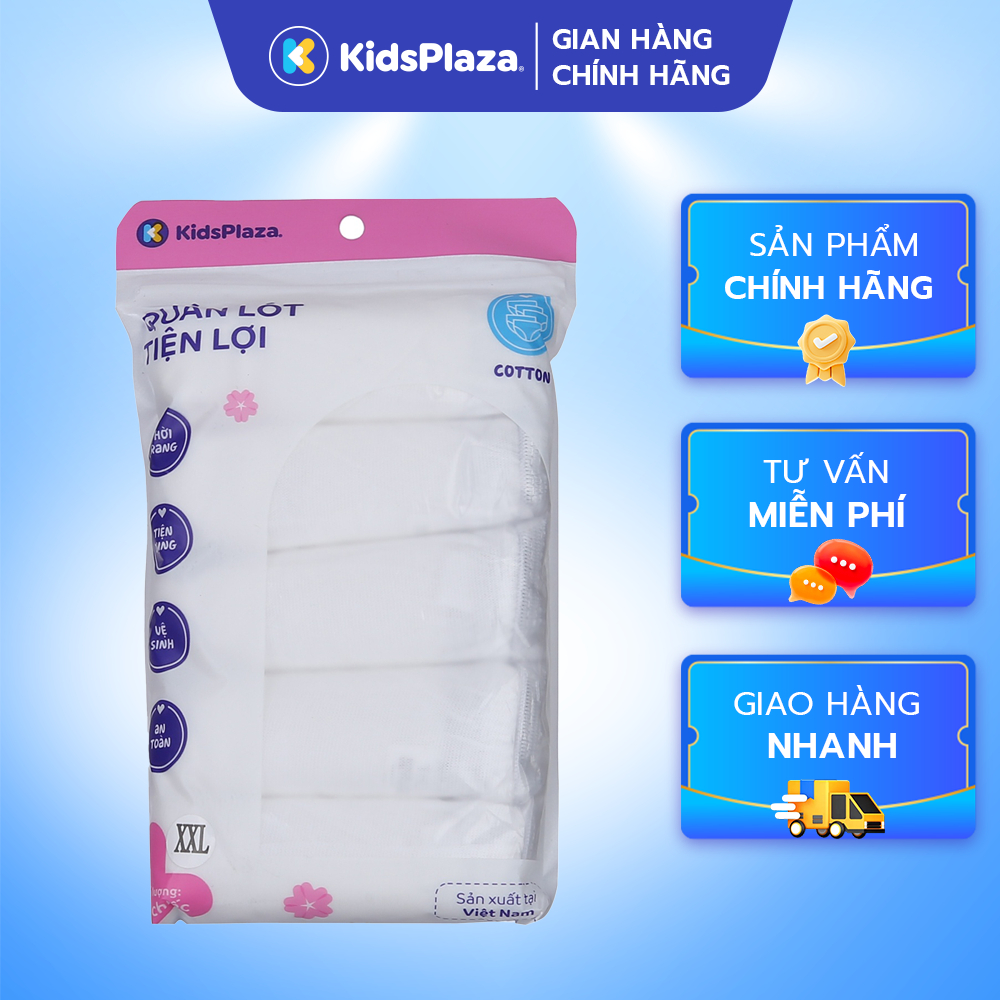 Set 5 quần lót giấy Kidsplaza PE BA21 size XL/ XXL chính hãng