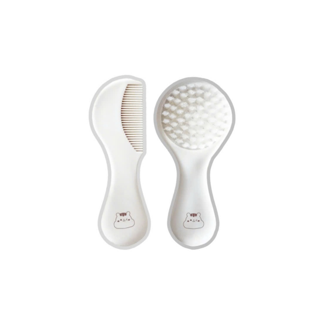 Set 2 Lược chải tóc, gội đầu & massage đầu Dotori Hàn Quốc cho bé sơ sinh