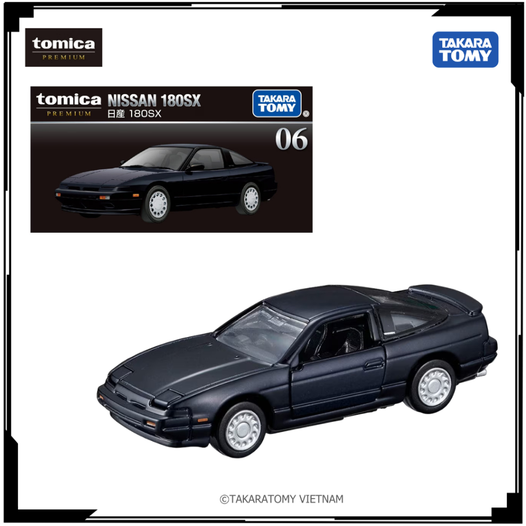 Xe mô hình Tomica Premium No.06 Nissan 180SX Fullbox Nguyên seal Chính hãng TakaraTomy