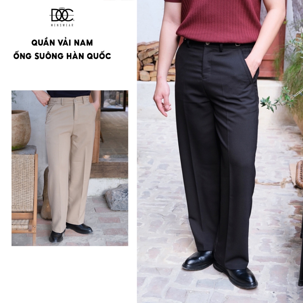 QUẦN VẢI ỐNG SUÔNG NAM ĐỘC MENSWEAR - QV216