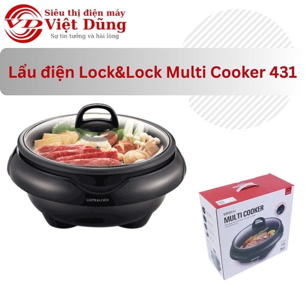 Lẩu điện Lock&Lock Multi Cooker 431 - [VIỆT DŨNG]