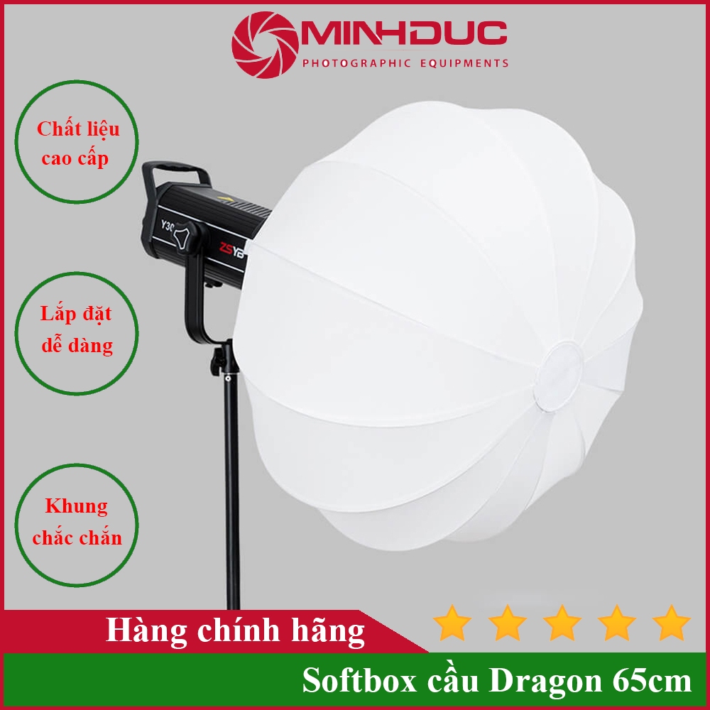 Softbox tản sáng hình cầu Chinaball Dragon đường kính 65cm