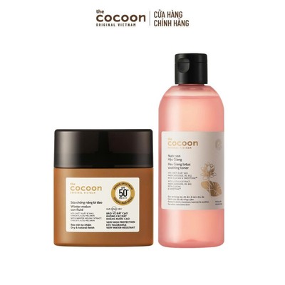 [MUA 2 GIẢM 39%] Combo 1 Sữa chống nắng bí đao 50ml + 1 Nước sen Hậu Giang (toner) 310ml
