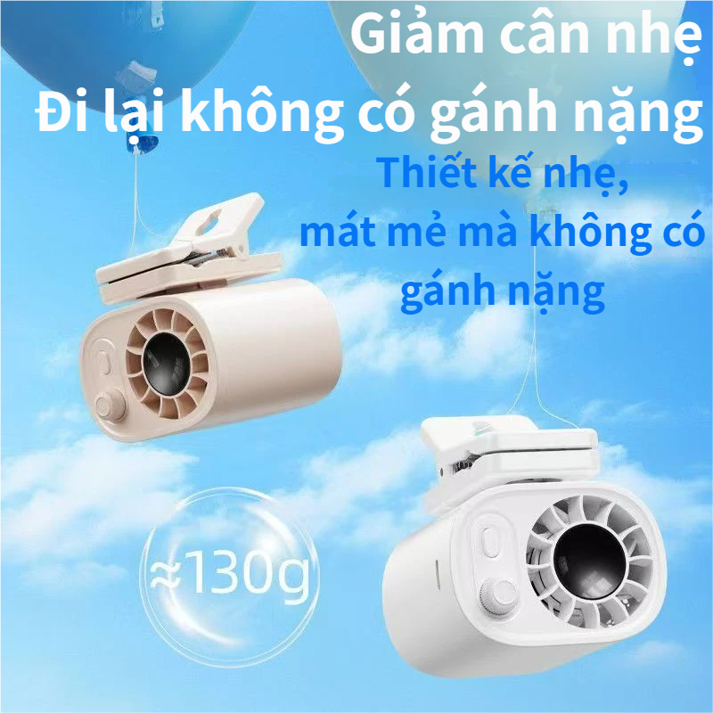 Quạt kẹp mini tốc độ cao|100 Cấp Gió | Pin 3000mAh |360°Điều Chỉnh Hướng Gió |Kẹp Đa Năng (Ômbrella/Xe Đạp/Balo)