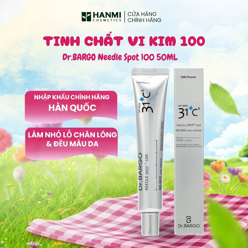 Tinh Chất Siêu Vi Kim Needle Shot 100 Làm Đầy Trẻ Hóa Da Tái Tạo Phục Hồi Da My Skin 31°C Dr.Bargo