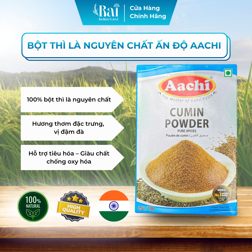 Bột Thì Là Ấn Độ Aachi Cumin Powder 100g | Rai Indian Food