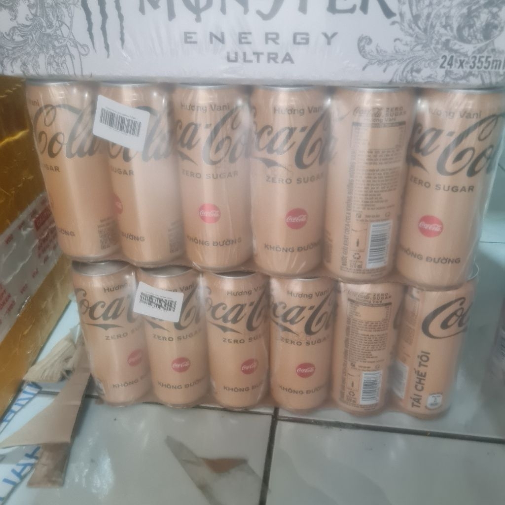 Thùng 24 lon cocacola coke zero vani 320ml
