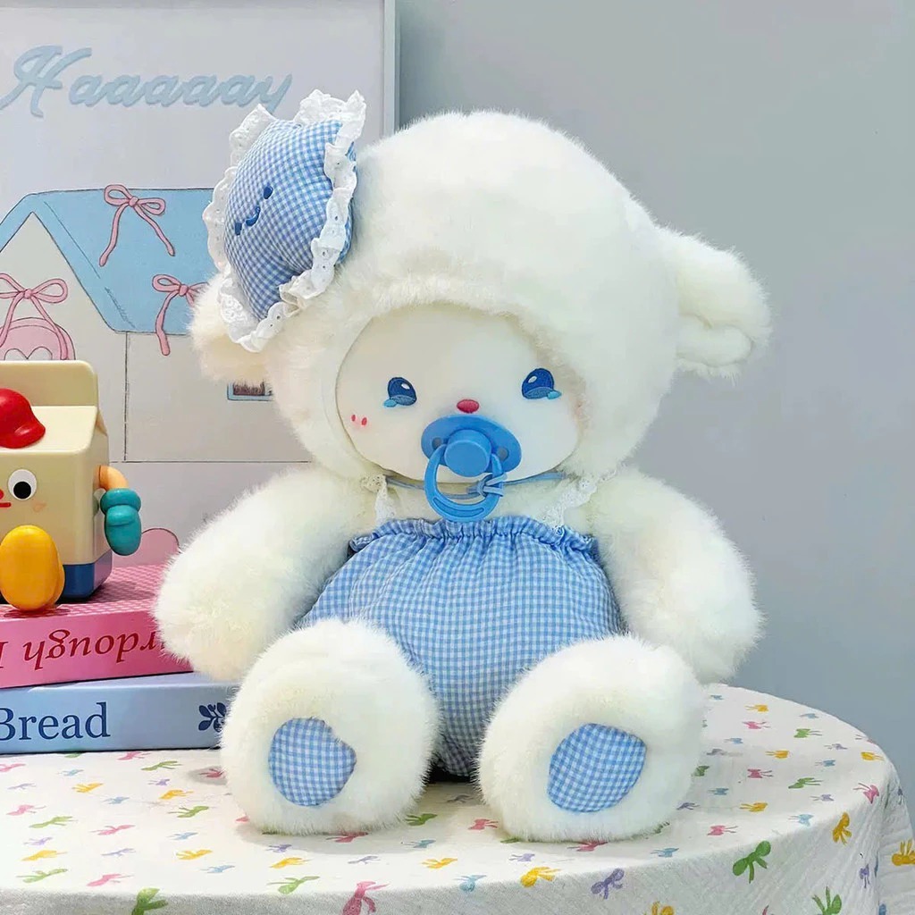 [Siêu cute ] Gấu bông Cừu baby ngủ, Cừu baby ngậm núm ti cao cấp, làm quà tặng ý nghĩa