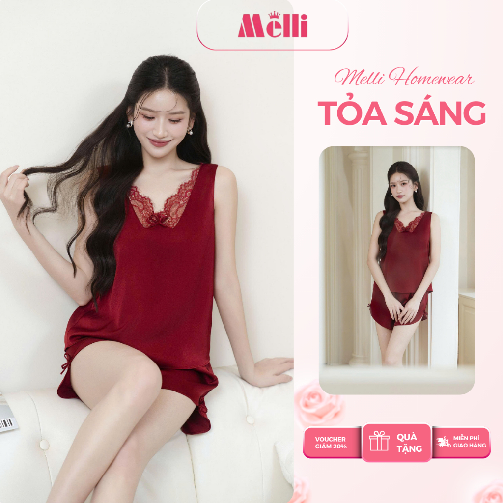 Đồ Ngủ Nữ Lụa Ngọc Trai Cao Cấp Phối Ren Cổ Tim Quyến Rũ – Bộ Đồ Ngủ Mềm Mại Thoáng Mát Sang Trọng- B3D01 | BigBuy360 - bigbuy360.vn