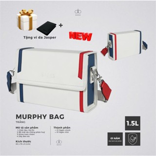 Túi đeo chéo hộp MURPHY WHITE BAG - BARAS VIETNAM - Túi đeo chéo thời trang nam
