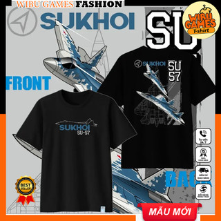 Áo thun Máy bay Sukhoi SU57 - HẸ HẸ HẸ - Nice Boy - BABY SHARK mẫu mới cute