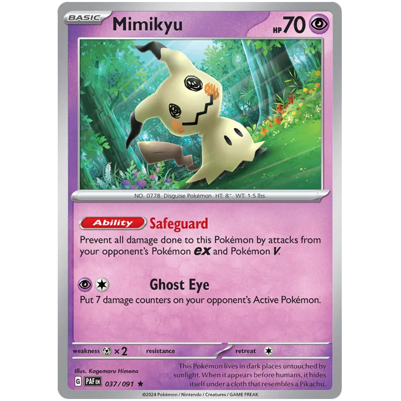 PAF - Pokemon TCG - Mimikyu - Holo Rare - 037/091