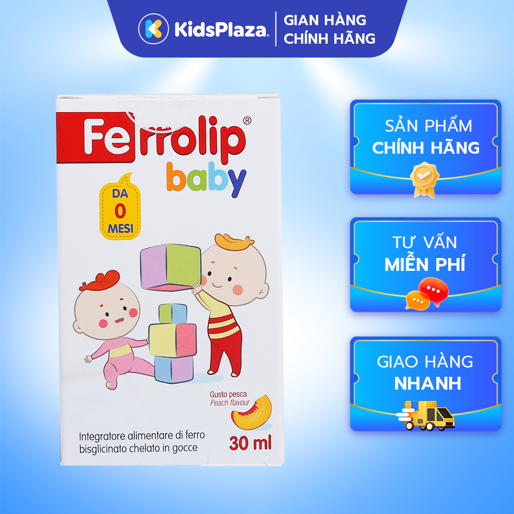 [M2] Sắt Ferrolip Baby 30ml chính hãng KidsPlaza