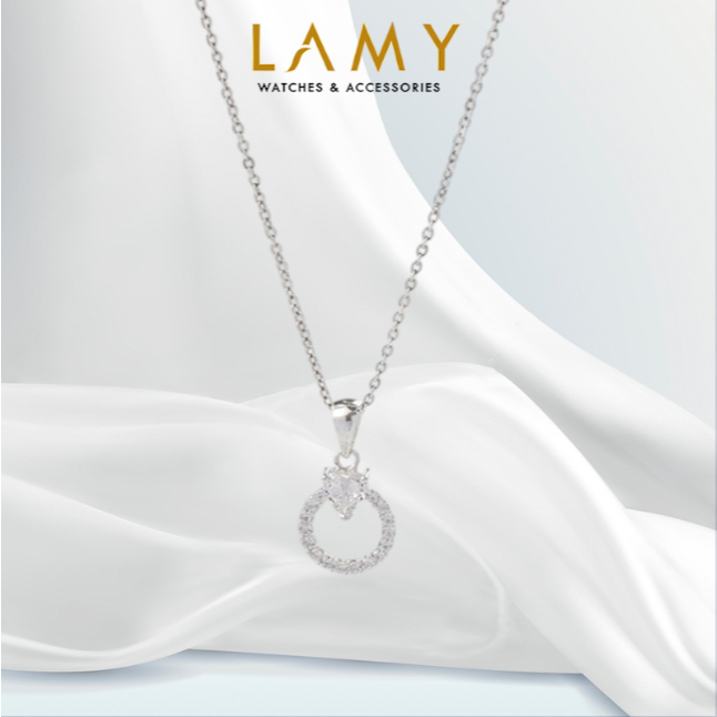 Dây chuyền bạc nữ  LAMY Sparkling Timeless Necplace Silver 6134