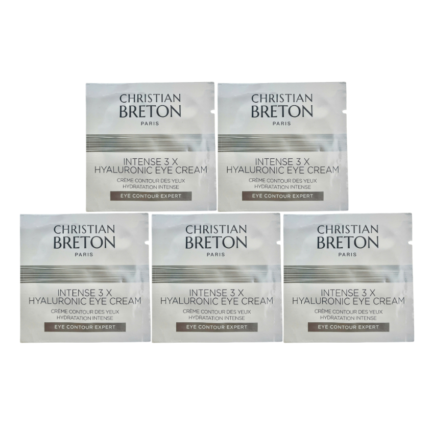 Combo 5 Kem Mắt Dưỡng Ẩm Tăng Cường 3X Hyaluronic Christian Breton Intense 3X Hyaluronic Eye Cream 1
