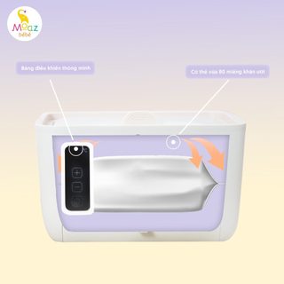 Máy làm nóng, ủ ấm khăn ướt Moazbebe MB-059 - Kem