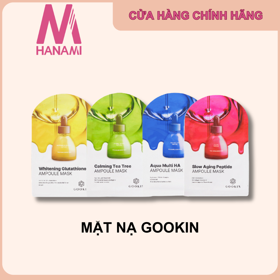 {GOOKIN} Mặt nạ giấy dưỡng ẩm,Phục hồi, dưỡng sáng da GOOKIN Ampoule Mask 30ml
