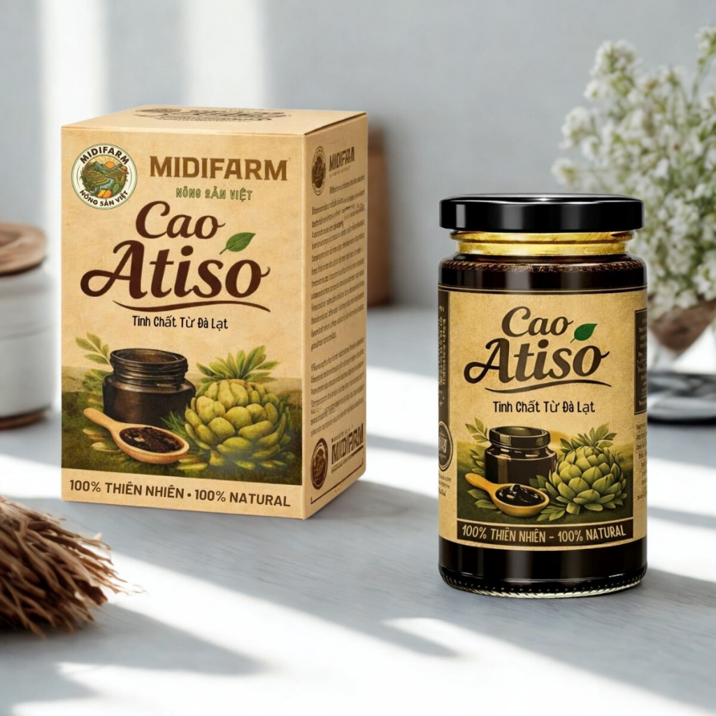 Cao atiso đà lạt, (actiso) MIDIFARM, thảo mộc cho sức khoẻ