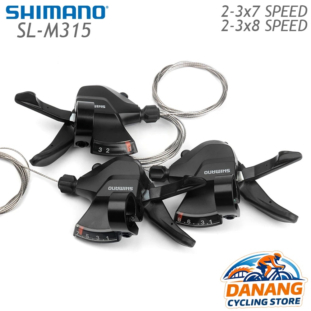 Tay Đề Bấm Xả Xe Đạp SHIMANO SL M315 2x7/2x8/3x7/3x8 Tốc Độ – Chính Hãng