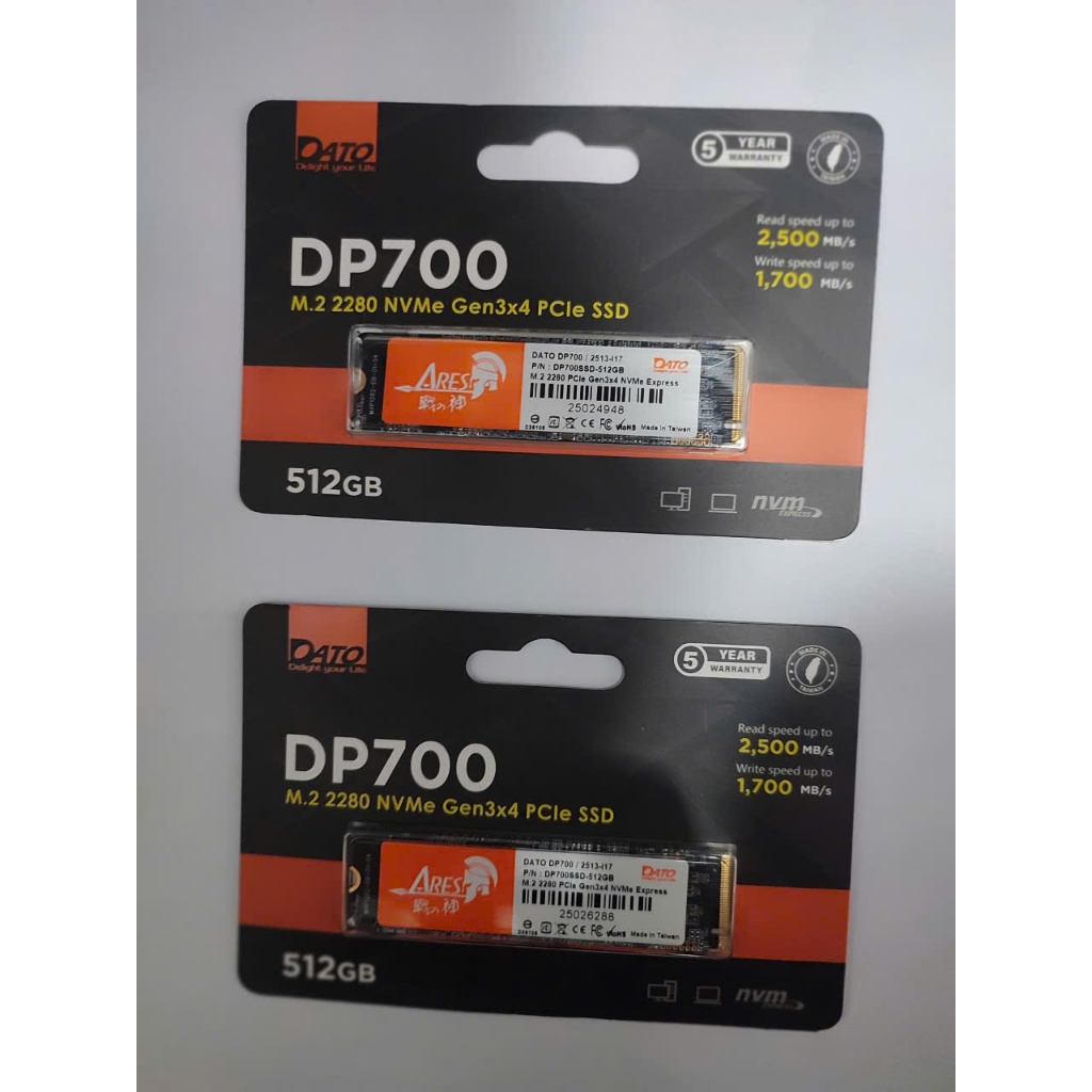 Ổ cứng SSD NVMe M.2 Dato DP700SSD-128GB, 256GB, 512GB - Hàng Chính Hãng