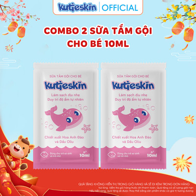 2 Sữa tắm gội 10ml cho bé Kutieskin