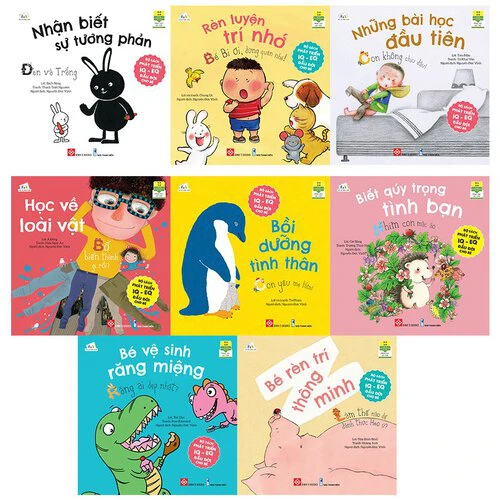 Sách - Bộ Sách Phát Triển IQ - EQ Đầu Đời Cho Bé (Bộ 8 Cuốn)