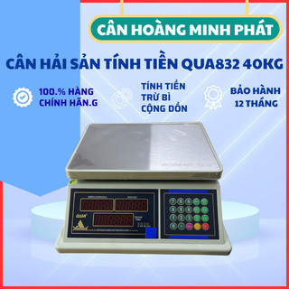 Cân Tính Tiền Điện Tử Chống Nước QUA832 30kg/40kg – Cân Điện Tử Hoàng Minh Phát – Màn Hình LED Rõ Nét - Hoàng Minh Phát