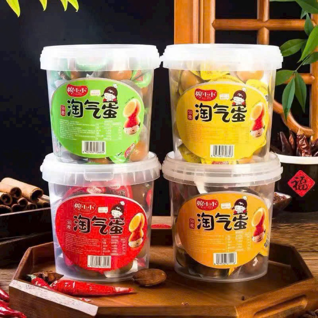 Hộp 50 Quả Trứng Cút Ngâm Xì Dầu Mix Vị Ăn Liền Cùng Bún Phở/Cơm Mì Siêu Ngon
