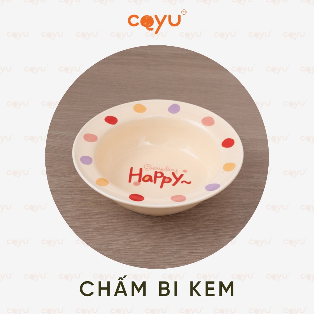 Hoả Tốc Trước 23h - Bát Đôi Happy 2026 - Chống Lật Chống Gù - Phù Hợp Mèo & Chó Nhỏ - Coyu