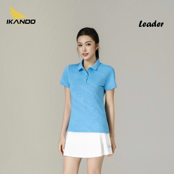 Áo Thể Thao Nữ IKANDO Leader, Cổ Trụ, Vải Thun Lạnh Dệt, Co Giãn, Thoáng Khí - Nhiều màu