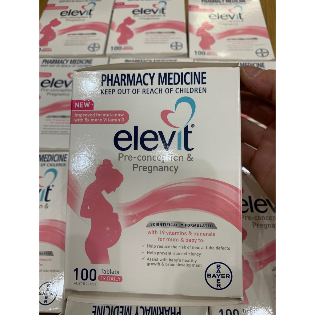 Elevit bầu chính hãng mẫu mới date 2028