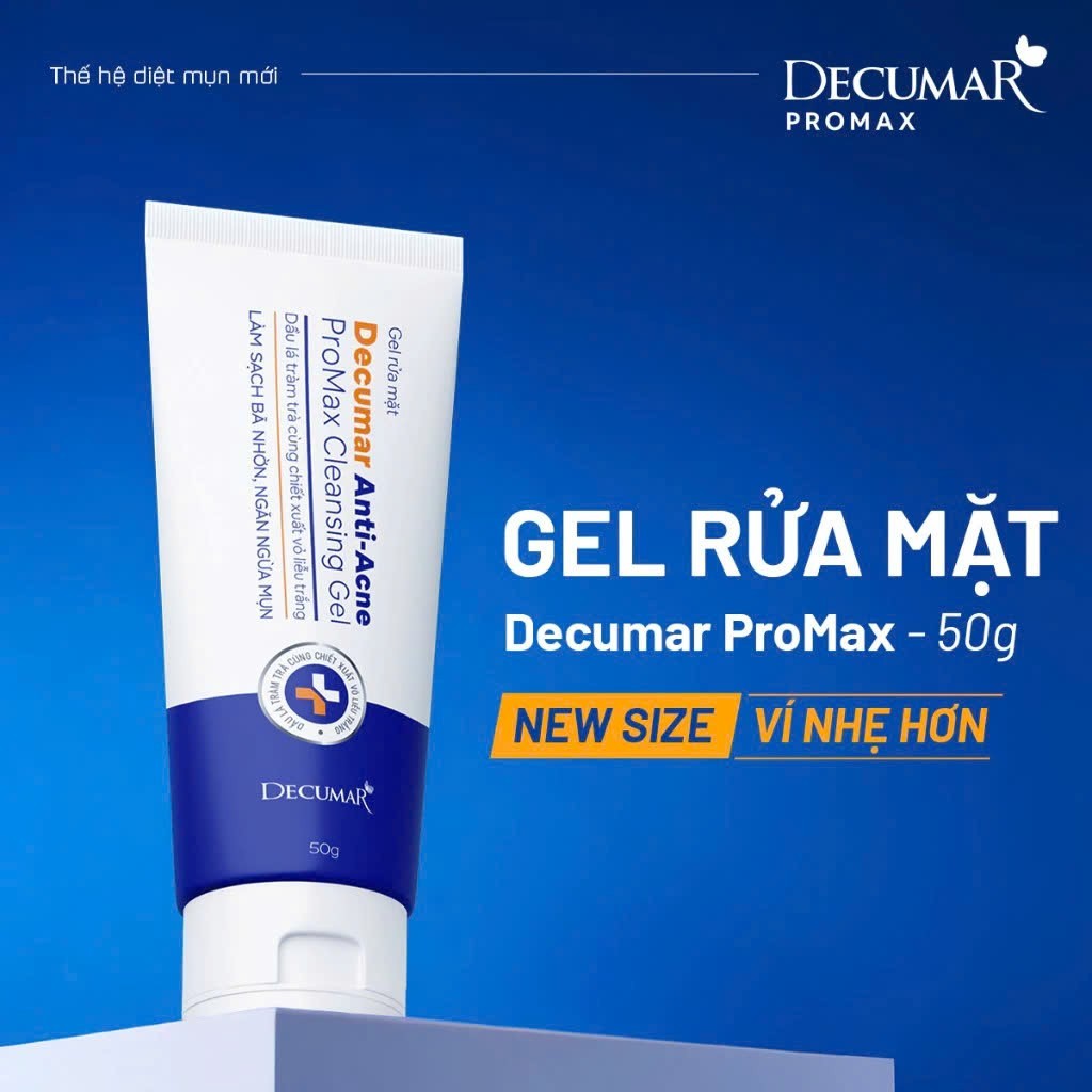 Gel rửa mặt Decumar Anti-Acne Promax Cleansing Gel, 50g