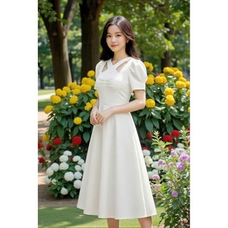 Đầm xòe đi tiệc đủ size 2 lớp có túi