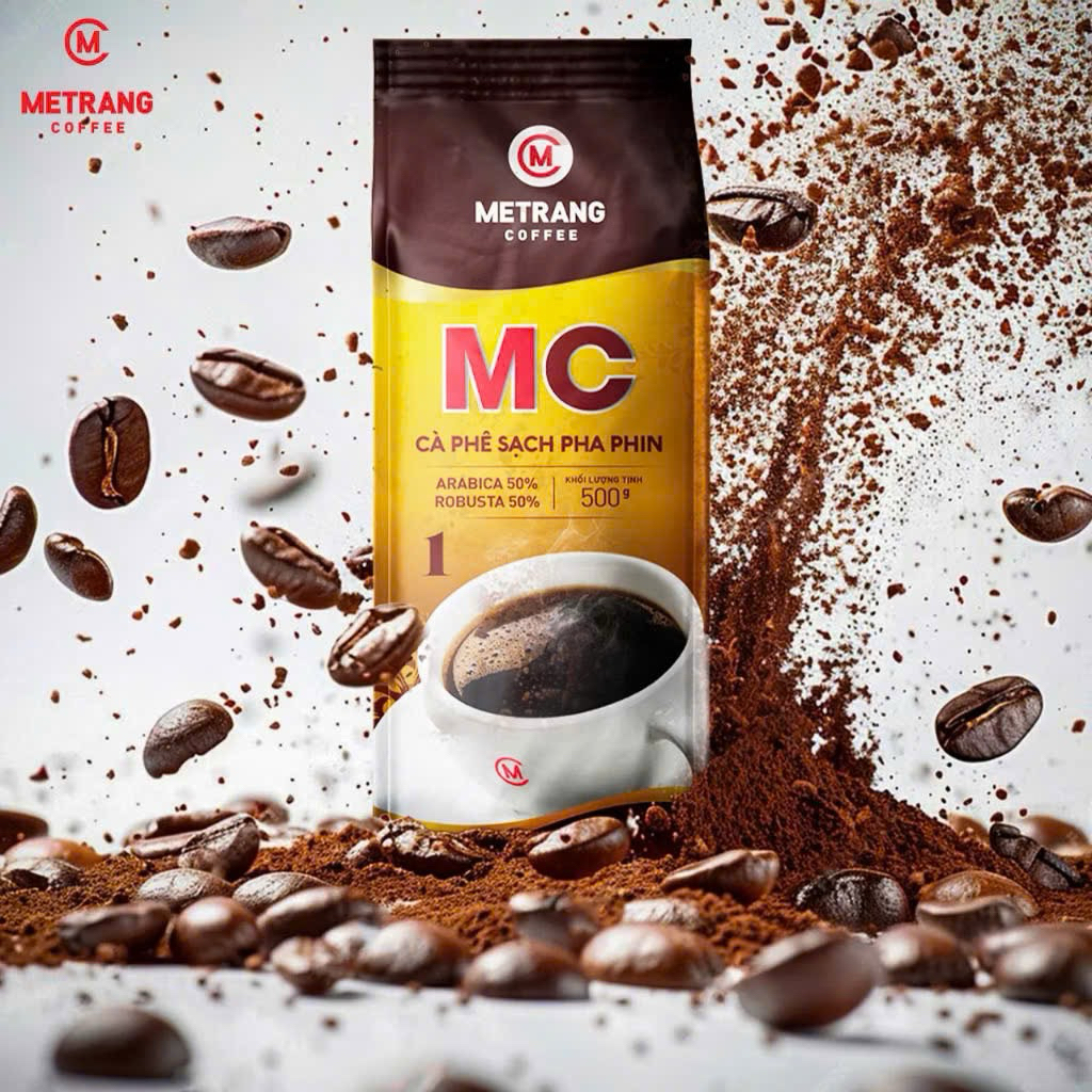 Cà phê Sạch MC1 pha phin Mê Trang - túi bột 500g