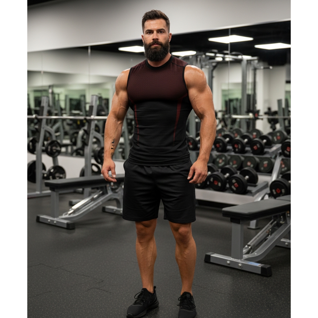 Ba Lỗ Tập Gym Nam Shark Gym Pro – Fit Chuẩn, Mềm Mịn, Siêu Bền